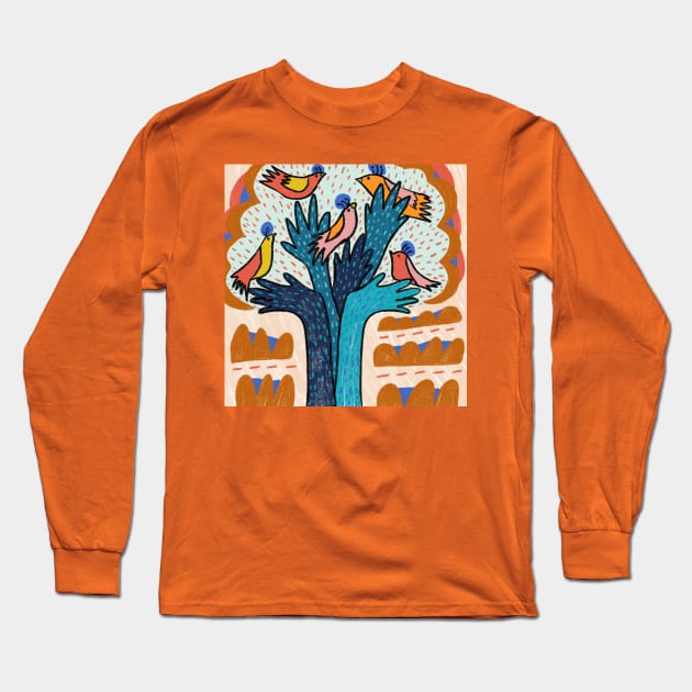 Many Hands Long Sleeve T-Shirt by SpringBird